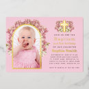 Search for 1st birthday christening invitations Floral