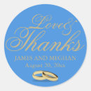 Search for blue and gold wedding stickers Elegant