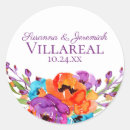 Search for purple floral wedding stickers Flowers
