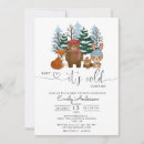 Search for winter woodland baby shower invitations Fox