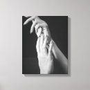 Search for female canvas prints Black and white