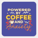 Search for powered by coffee stickers Funny