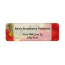 Search for jam return address labels Strawberries