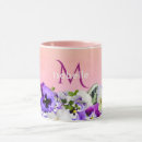 Search for purple pansy mugs Girly