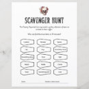 Search for scavenger hunt Black and white