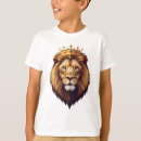 Search for lion with crown tshirts Cartoon