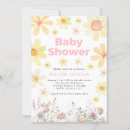 Search for daisy baby girl shower invitations Pink