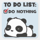 Search for funny tired stickers Panda