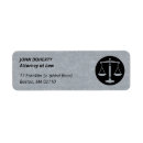 Search for scales of justice return address labels Attorney at law