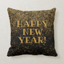 Search for happy new year cushions pouffes Black and gold