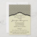 Search for glamour bridal shower invitations Black