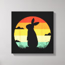 Search for rabbit canvas prints Retro
