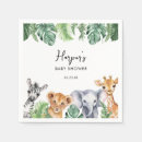 Search for safari baby shower napkins Cute