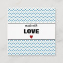 Search for handmade with love business cards Trendy
