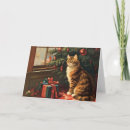 Search for cat in window christmas cards Kitty