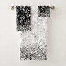 Search for black and silver bath towels Elegant