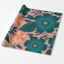 Search for peach floral wrapping paper Botanical illustration
