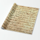 Search for cursive wrapping paper Vintage