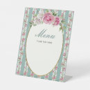 Search for floral wedding tabletop signs Flowers