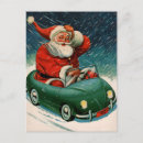 Search for vintage car christmas postcards Snow