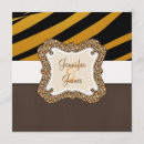 Search for tiger stripes invitations Yellow