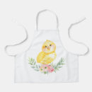 Search for flowers kids aprons Watercolor