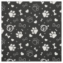 Search for black and white hearts fabric Dog