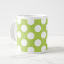 Search for green polka dot mugs Pattern of dots