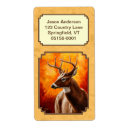 Search for deer hunting return address labels Antlers