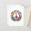 Search for love and war postcards Antiwar