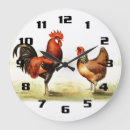 Search for farm style clocks Rooster