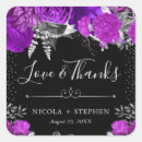 Search for purple flower wedding stickers Watercolor