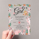 Search for baby safari invitations Wildlife wilderness botanical forest