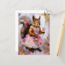 Search for pink squirrel postcards Ai generated