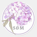 Search for purple hydrangea wedding stickers Floral
