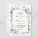 Search for peach and blue wedding invitations Traditional