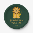 Search for jungle paper plates First birthday