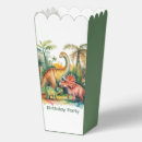 Search for dinosaur birthday favour boxes Triceratops
