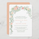 Search for peach flower wedding invitations Elegant