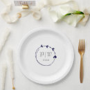 Search for navy wedding plates Initials