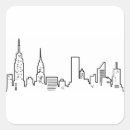 Search for new york city skyline stickers Square