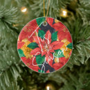 Search for poinsettia christmas tree decorations Pattern