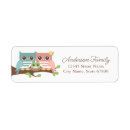 Search for pink owl return address labels Owls