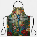 Search for dragonfly art aprons Floral