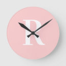 Search for monogram clocks Blush pink