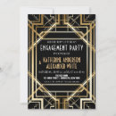 Search for art deco engagement party invitations 1920s