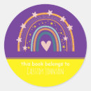 Search for yellow and purple stickers For kids
