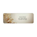 Search for gold flourish return address labels Modern