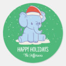 Search for cute baby elephant stickers Merry christmas
