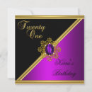 Search for magenta and gold invitations Party